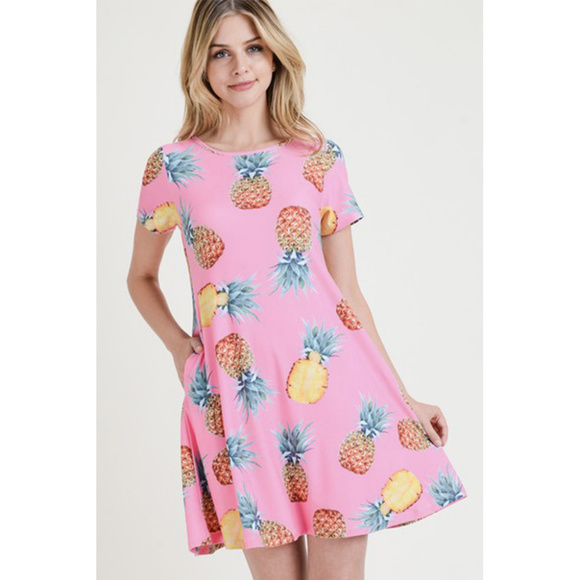 pink pineapple dress